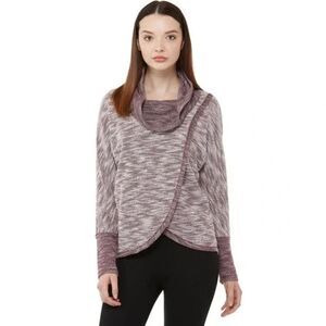 Calvin Klein Performance Cowl-neck Sweatshirt In Garnet